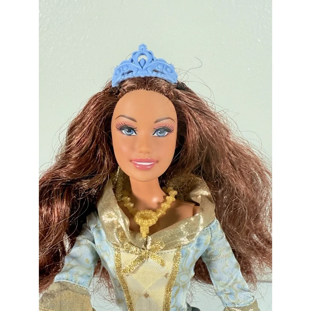 Barbie Masquerade Ball Princess Doll Blue Dress 2007 Mattel M6345 M3441 READ